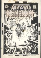 & JOE KUBERT SGT ROCK COVER - ORIGINAL ART Issue Our Army At War #195 Comic Art