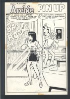 ! DeCARLO ARCHIE AND VERONICA PINUP PAGE - ARCHIE FLEES VERONICA'S COOKING
