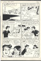 = DeCARLO JOSIE ART - 1966 LARGE ART - SEXY ALEXANDRA Issue Josie 20 Page 4 Comic Art