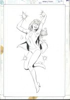 ++ GARY FRANK - SEXY DANCING GIRL COVER - 1997 TANGENT/FLASH #1 Issue Tangent/Flash #1 Comic Art