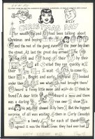 ! BEAUTIFUL WOGGON KATY KEENE 1959 LARGE ART - CHRISTMAS THEMED REBUS Issue Katy Keene #51 Page 15 Comic Art