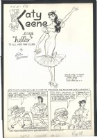  ! WOGGON - SEXY KATY KEENE IN 2/3 SPLASH - 1959 - LARGE ART Issue Katy Keene #51 Page 18 Comic Art