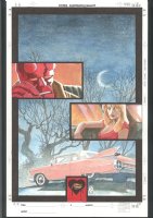 ++ GREAT J H WILLIAMS PAINTED HELLBOY COVER - HELLBOY + SEXY GIRL + PINK CADILLAC Issue Hellboy: Weird Tales #5 Comic Art