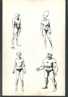 ++ KYLE BAKER - 4 ALIENS - MARVEL UNIVERSE - R'ZAHN TO Z'NOX Issue Official Handbook of the Marvel Universe Comic Art