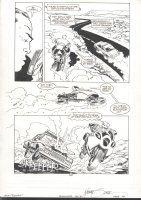 ! SIGNED ZECK ELIMINATOR ACTION PAGE - MOTORCYCLE VS COP CAR
