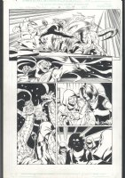 ++ GREAT JAMAL IGLE ART - IRON FIST BATTLES DRAGONS Issue Iron Fist / Wolverine # 2 Page 13 Comic Art