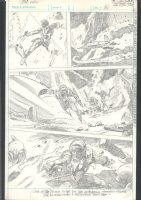 ++ GREAT GENE COLAN PENCIL ART - STAR LORD BATTLE PAGE Issue Star Lord Page 36 Comic Art