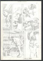 ! GREAT GENE COLAN PENCIL ART - VIGILANTE - COURTROOM Issue Vigilante Balance Page 21 Comic Art