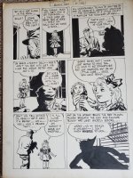 ! GOLDEN AGE DRAUT ART - DEMON STORY FROM BLACK CAT Issue Black Cat #5 Page 3 Comic Art
