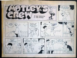 ++ MOTLEY'S CREW SUNDAY PAGE BY TOM FORMAN - RUBIK'S CUBE GAG Issue Motley's Crew Page 6-27-82 Comic Art