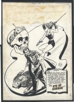 ! GREAT ELIAS BLACK CAT SPLASH 1947 - SEXY BLACK CAT - MURDER Issue Black Cat #5 Page 1 Comic Art