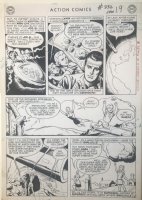 Jim Mooney | great jim mooney large origin art - krypton explodes + super girl comes to earth - 2 consecutive pages! Issue action comics # 332 page 18 + 19 | Koch Comic Art