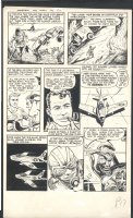 ! BOB POWELL KOREAN WAR ART - DOGFIGHTING - 1952 LARGE ART Issue American Air Force #6 Page 17 Comic Art