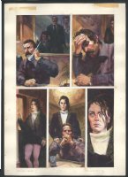! EXCELLENT BRERETON PAINTED ART FOR THE BLACK TERROR - LARGE - COLOR