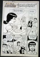 BEAUTIFUL 6 PAGE 1958 ARCHIE STORY - ALL 5 MAIN CHARACTERS Issue Archie Annual #10 Comic Art