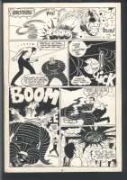 ! GREAT BETO HERNANDEZ ACTION PAGE - LOVE & ROCKETS #1 Issue Love & Rockets #1 Page 25 Comic Art