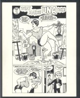  ! NICE BETO HERNANDEZ UNA SPLASH - GIRL CRAZY - UNA CREATES ART WITH BOTH HANDS AND FEET Issue Girl Crazy #3 Page 3 Comic Art