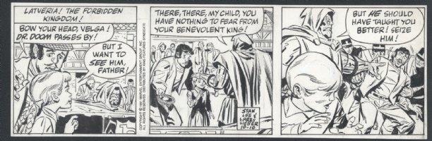 ! DR DOOM IN EVERY PANEL OF THIS SPIDER-MAN STRIP - LIEBER AND LEE