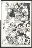 ! GREAT GIL KANE LARGE RING ART - HERO CONFRONTS ODIN Issue Ring of the Nibelung #3 Page 40 Comic Art