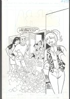 ! VERONICA + BETTY + ARCHIE - VALENTINES DAY - GOLDBERG Issue Archie #479 Page cover Comic Art