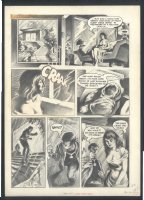 ! BEAUTIFUL FRANK BRUNNER OVERSIZE PENCIL ART - CREEPY - BIRTH OF THE ANTICHRIST Issue Creepy #45 Page 2 Comic Art