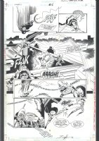 ! BREYFOGLE - ANARKY ROOFTOP BATTLE PAGE - SIGNED   Issue Anarky #5 Page 2 Comic Art