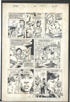 ! LARGE PARIS CULLINS NEW GODS PAGE WITH LIGHTRAY Issue New Gods #4 (1989) Page 17 Comic Art