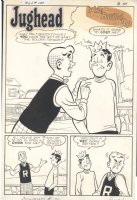 = 1961 ARCHIE AND JUGHEAD SPLASH - LARGE ART - SEEM Issue JUGHEAD 70 Page 1 Comic Art