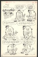 ++ HUMPTY-DUMPTY GAG FROM BATS - HORROR HUMOR 1962 Issue Bats #5 Page 32 Comic Art