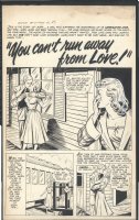 ! BEAUTIFULLY DRAWN 7 PAGE ROMANCE STORY FROM 1955 Issue Dream Book of Love #2 Page 7 page story Comic Art