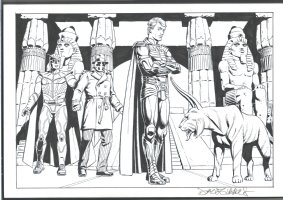 Dave Gibbons | ++ great dave gibbons watchmen art - promo piece for movie issue watchman movie | Koch Comic Art