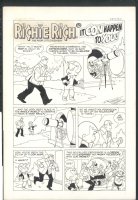 ! KREMMER (SIGNED) 5 PAGE RICHIE RICH STORY - ALIENS - SUMMER CAMP FOR MONEY Issue Richie Rich  Page 5 Page Story Comic Art