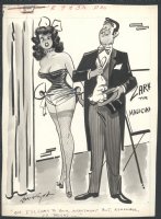 ! MAGICIAN AND SEXY ASSISSTANT GAG BY BILL WENTZEL Issue Humorama Comic Art
