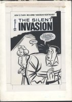 ++ MICHAEL CHERKAS - GREAT UNDERGROUND COVER FOR SILENT INVASION #5 Issue The Silent Invasion #5 Comic Art