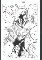 ++ GREAT DAVID WILLIAMS HULK ART - BACKCOVER FOR TRADE PAPERBACK? Issue Marvel Adventures Hulk #4 Comic Art
