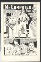 ! OVERSIZE JAY DISBROW CAPTAIN ELECTRON SPLASH - BEAUTIFUL Issue Captain Electron #1 Page 1 Comic Art