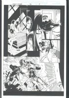 ! BEAUTIFUL GHOST RIDER PAGE BY JAVIER SALTARES Issue Ghost Rider #90 Page 9 Comic Art